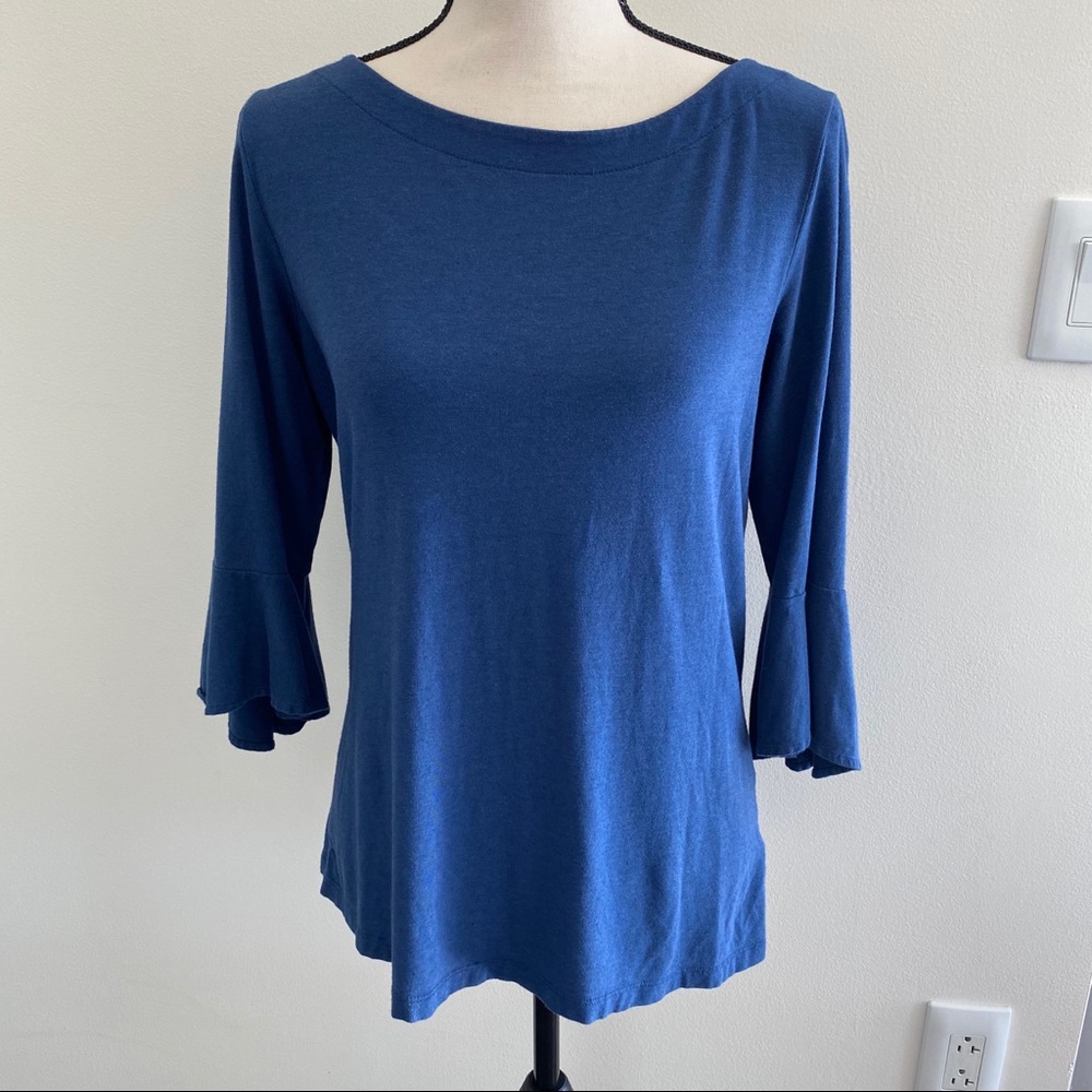 Lily Pulitzer Blue Top Medium 3/4 length sleeves